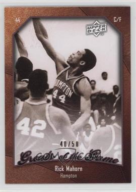 2009-10 Upper Deck Greats of the Game - [Base] - Numbered to 50 #33 - Rick Mahorn /50