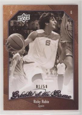 2009-10 Upper Deck Greats of the Game - [Base] - Numbered to 50 #44 - Ricky Rubio /50