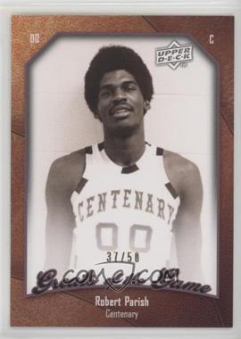 2009-10 Upper Deck Greats of the Game - [Base] - Numbered to 50 #56 - Robert Parish /50