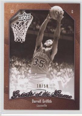 2009-10 Upper Deck Greats of the Game - [Base] - Numbered to 50 #75 - Darrell Griffith /50