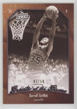 2009-10 Upper Deck Greats of the Game - [Base] - Numbered to 50 #75 - Darrell Griffith /50