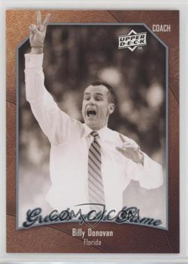 2009-10 Upper Deck Greats of the Game - [Base] #29 - Billy Donovan