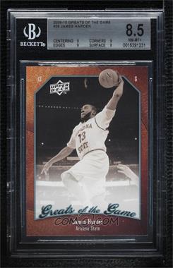 2009-10 Upper Deck Greats of the Game - [Base] #36 - James Harden [BGS 8.5 NM‑MT+]