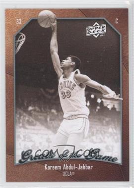 2009-10 Upper Deck Greats of the Game - [Base] #65 - Kareem Abdul-Jabbar