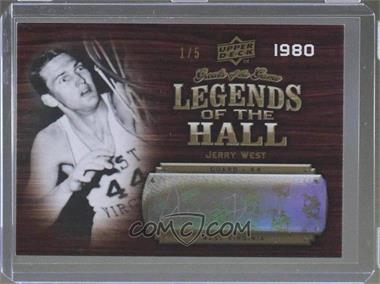 2009-10 Upper Deck Greats of the Game - Legends of the Hall #HOF-JW - Jerry West /5