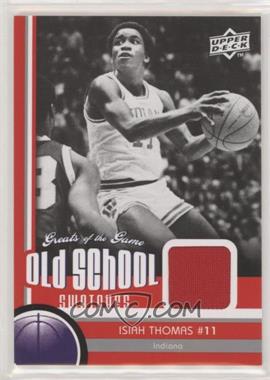 2009-10 Upper Deck Greats of the Game - Old School Swatches #OS-19 - Isiah Thomas
