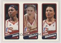 Asjha Jones, Lindsay Whalen, Tamika Whitmore #/399