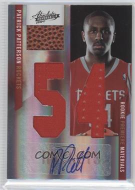 2010-11 Absolute Memorabilia - [Base] - Jumbo Jersey Number Signatures w/ Ball #164 - Rookie Premiere Materials - Patrick Patterson /25