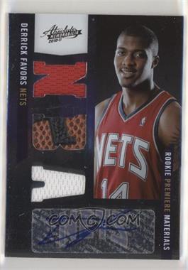 2010-11 Absolute Memorabilia - [Base] #153 - Rookie Premiere Materials - Derrick Favors /499