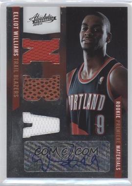 2010-11 Absolute Memorabilia - [Base] #171 - Rookie Premiere Materials - Elliot Williams /499