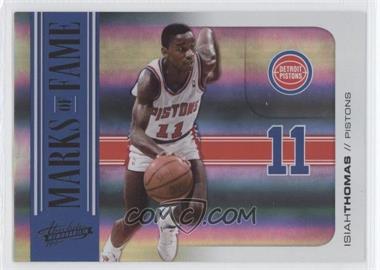 2010-11 Absolute Memorabilia - Marks of Fame - Spectrum #4 - Isiah Thomas /100