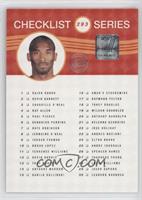 Checklist - Kobe Bryant #/100