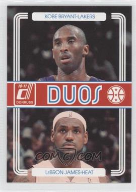 2010-11 Donruss - Duos #1 - Kobe Bryant, LeBron James