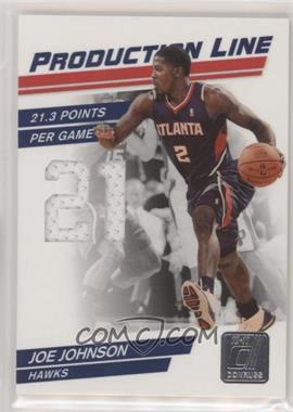 2010-11 Donruss - Production Line - Die-Cut Stats Materials #13 - Joe Johnson /399