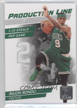 2010-11 Donruss - Production Line - Die-Cut Stats Materials #76 - Rajon Rondo /399