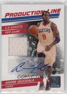 2010-11 Donruss - Production Line - Materials Signatures #55 - Andre Iguodala /10