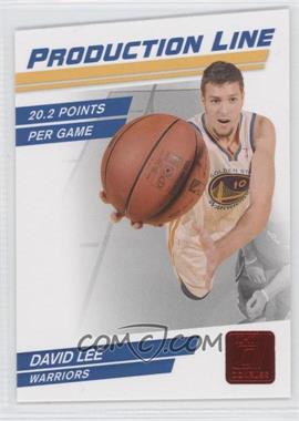 2010-11 Donruss - Production Line - Ruby Die-Cut #18 - David Lee /25