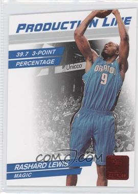 2010-11 Donruss - Production Line - Ruby Die-Cut #95 - Rashard Lewis /25