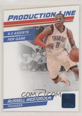 2010-11 Donruss - Production Line - Sapphire Die-Cut #48 - Russell Westbrook /49