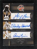 Arnie Risen, Bailey Howell, George Gervin [Noted] #/49