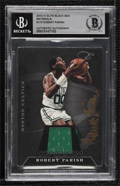 2010-11 Elite Black Box - Status - Memorabilia #172 - Robert Parish /99 [BAS BGS Authentic]