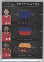 Mo Williams, Blake Griffin, Eric Gordon #/49