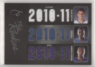 2010-11 Elite Black Box - The Rookies Triple - Memorabilia #1 - Blake Griffin, John Wall, DeMarcus Cousins /49