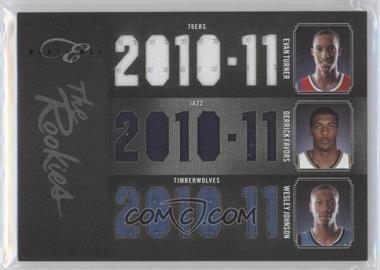 2010-11 Elite Black Box - The Rookies Triple - Memorabilia #2 - Derrick Favors, Evan Turner, Wesley Johnson /49