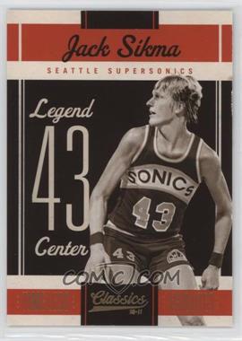 2010-11 Panini Classics - [Base] - Timeless Tributes Gold #117 - Legends - Jack Sikma /100