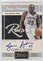 Rookie Signatures - James Anderson #/699