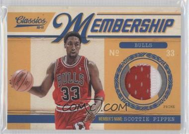 2010-11 Panini Classics - Classic Membership Materials - Prime #04 - Scottie Pippen /49