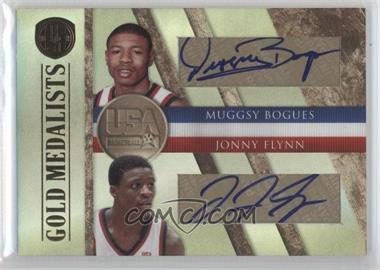 2010-11 Panini Gold Standard - Gold Medalists Dual Signatures #4 - Muggsy Bogues, Jonny Flynn /50