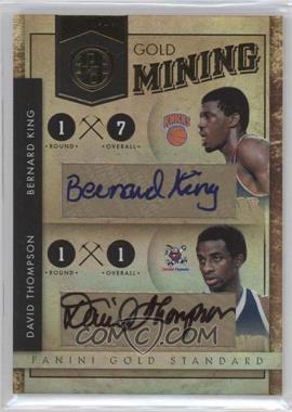 2010-11 Panini Gold Standard - Gold Mining Dual Signatures #9 - Bernard King, David Thompson /50