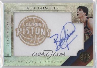 2010-11 Panini Gold Standard - Gold NBA Team Logo Patch Signatures #9 - Bill Laimbeer /199