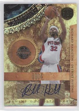 2010-11 Panini Gold Standard - Gold Rings - Signatures #16 - Richard Hamilton /49