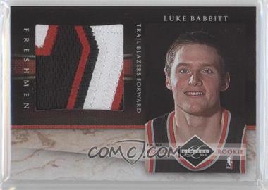 2010-11 Panini Limited - Freshman Jumbo Materials - Prime #16 - Luke Babbitt /25