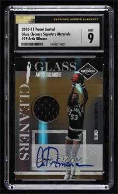 2010-11 Panini Limited - Glass Cleaners - Materials Signatures #19 - Artis Gilmore /49 [CSG 9 Mint]