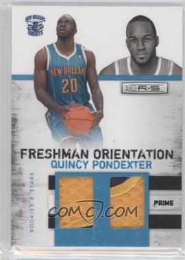 2010-11 Panini Rookies & Stars - Freshman Orientation Materials - Prime #24 - Quincy Pondexter /49