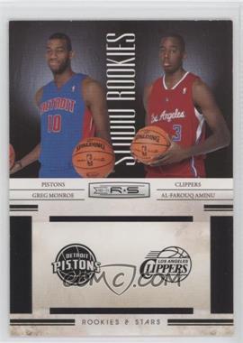 2010-11 Panini Rookies & Stars - Studio Combo Rookies - Black #4 - Greg Monroe, Al-Farouq Aminu /99