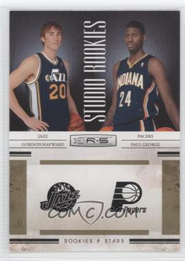 2010-11 Panini Rookies & Stars - Studio Combo Rookies - Gold #5 - Gordon Hayward, Paul George /499