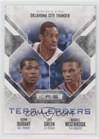 Kevin Durant, Jeff Green, Russell Westbrook #/99