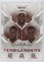 Dwyane Wade, LeBron James, Chris Bosh #/499