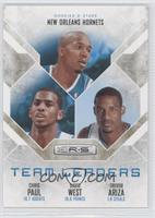 Chris Paul, David West, Trevor Ariza #/499