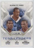 Kevin Durant, Jeff Green, Russell Westbrook #/499