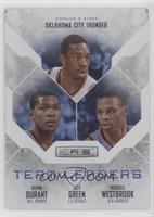 Kevin Durant, Jeff Green, Russell Westbrook #/199