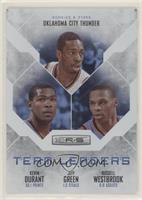 Kevin Durant, Jeff Green, Russell Westbrook #/199