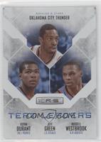 Kevin Durant, Jeff Green, Russell Westbrook #/199