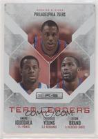 Andre Iguodala, Thaddeus Young, Elton Brand #/199