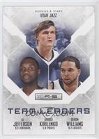 Al Jefferson, Andrei Kirilenko, Deron Williams