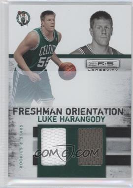 2010-11 Panini Rookies & Stars Longevity - Freshman Orientation Materials #35 - Luke Harangody /299